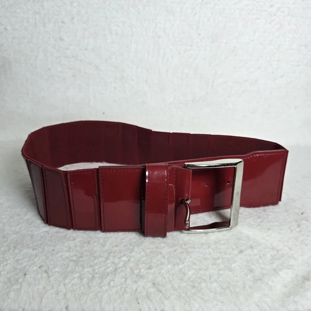 The Limited Red Stretchy Wide Belt Size 8 33